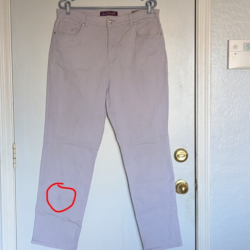 Lavender Straight-Leg Jeans size 16 - Picture 6 of 6